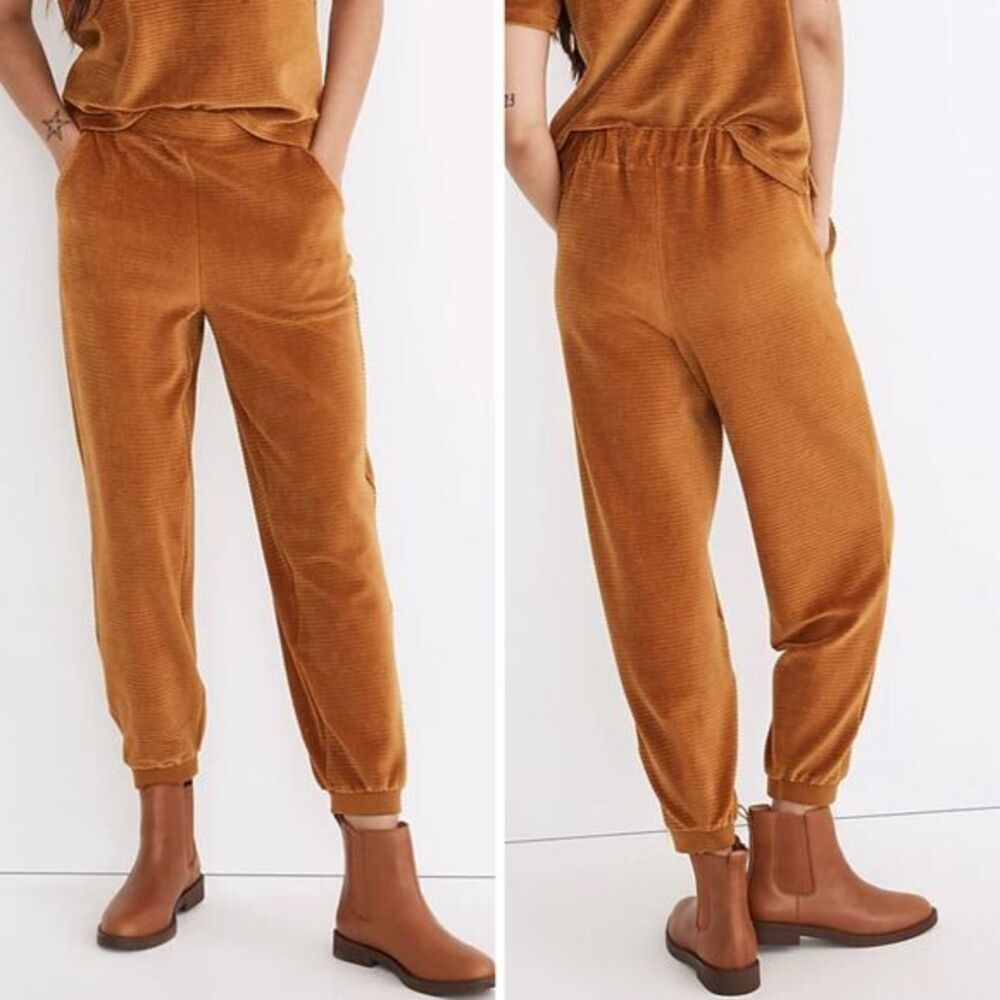 NEW Madewell Velour Corduroy Relaxed‎ Sweatpants, XS
